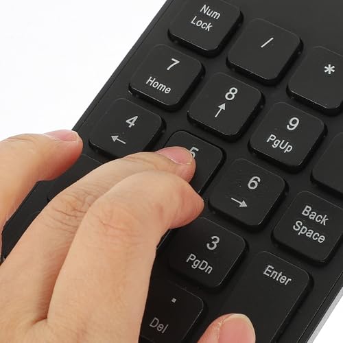 Teclado numérico inalámbrico portátil Angoily y ratón suave con material ABS resistente 3