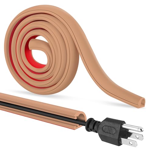 Cache-câbles flexible auto-adhésif pour alimentation et réseau