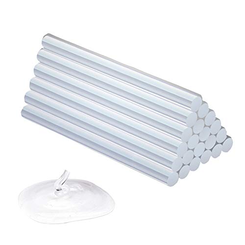 REDGO Hot Glue Sticks for Glue Gun, Pack of 50 Mini Melt Glue Gun Sticks for DIY Arts, Hobby, Craft, Home Repairs, Fabric, Wood, Glass, Card, Plastic, Clear (7mm x 150mm)