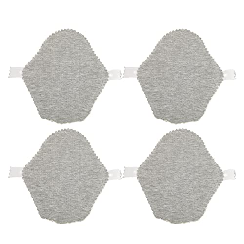 Salvaslip de Tela de Grafeno, 4 Piezas, Transpirables, a Prueba de Fugas, Lavables, Reutilizables, Salvaslip de Tela, Almohadillas Sanitarias de Grafeno para Mujer (M)