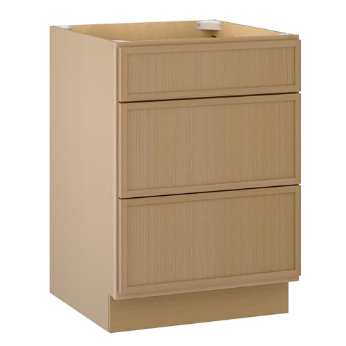 WelFulGeer 24-Inch Base Cabinet with Soft-Close Drawer