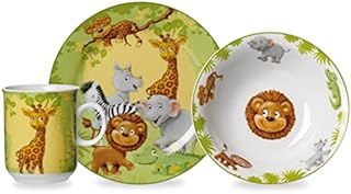 Ritzenhoff & Breker Jungle Animals 006940 Children's Dinnerware Set 3 Pieces