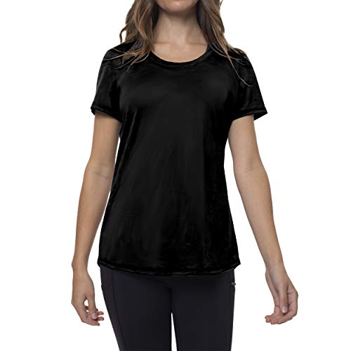 Image of Women's Short Sleeve Scoop Neck Shirt 1 Shirt/M/Black, Black, L
