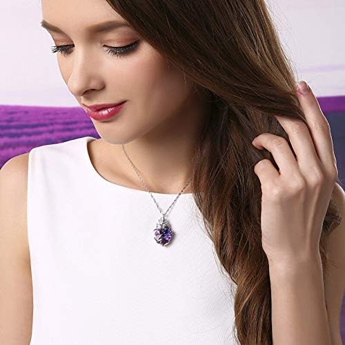 925 Sterling Silver Necklace Decorated With Crystals Castle Pendant Women Heart Jewelry Collars