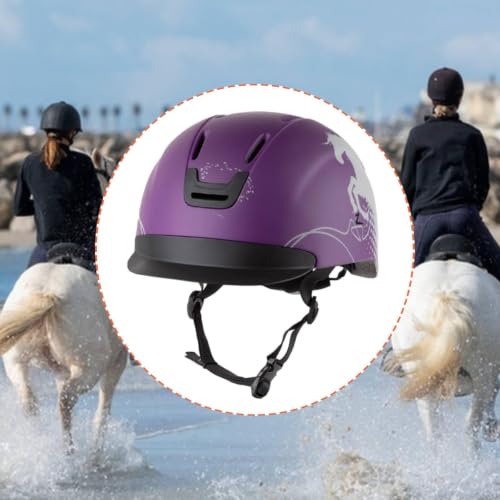 Casco de equitación ventilado con forro resistente y acolchado 6