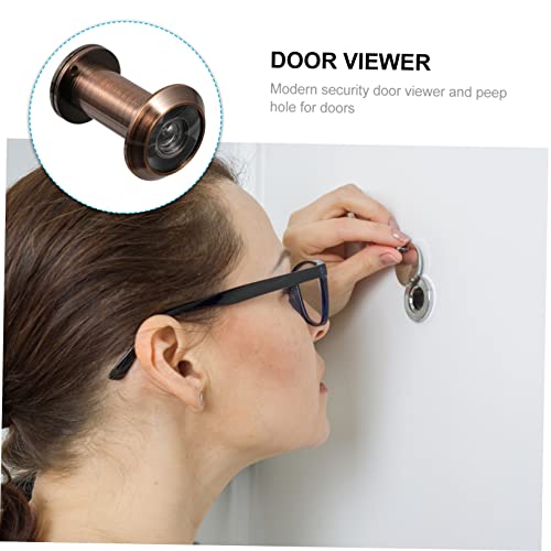 Visor para puerta antirrobo de cobre NUOBESTY con amplio ángulo de visión, fácil instalación y operación, detector para seguridad en el hogar miniatura 7