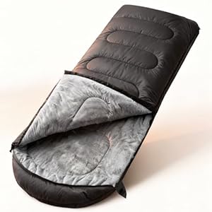 FARLAND Sleeping Bag for Adults, Cold Weather & Warm Plush Fleece-Lined Interior – Portable Waterproof Windproof with Compression Sack for Camping Hiking Traveling Indoor & Outdoor