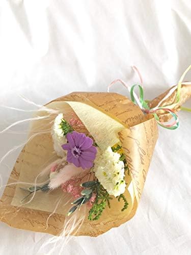 Amazon プリザーブドフラワー ラベンダージニアと小花をふんわりと優しく束ねた少女の花束 花束ラッピング付き 花束 オンライン通販