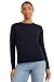 Produktbild C&A Damen Pullover Rundhalsausschnitt Wolle|Merinowolle Unifarben dunkelblau XL