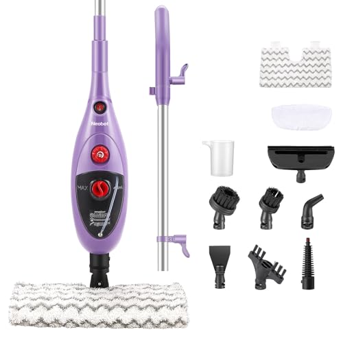 Neobot 10 en 1 trapeador de vapor, vaporizador de piso desmontable multiusos, limpiador de vapor de mano para madera dura, azulejos, pared para uso doméstico en todo el hogar