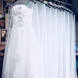 Watermelon 4 Stück 160/180/200 cm Hängekleid Brautkleid Kleiderhülle Transparent Weich Tüll Staubschutz Extra Groß Atmungsaktiv Hochzeitskleid Ballkleid Abdeckung Schutzbeutel