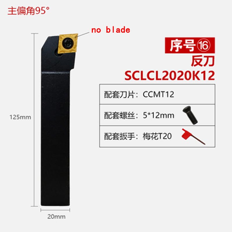 Porta herramienta CNC para torneado SCLCR2525M12 miniatura 4