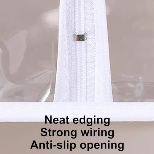 Transparent Garment Bags for Hanging Clothes, Garment Rack Cover with Zipper, EVA Waterproof, Suitable for Suits, Shirts(30x50x90cm/12x20x35in) 7