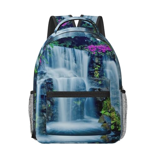 Sac à dos filles pour l'école résistant à l'eau et confortable motif fleur