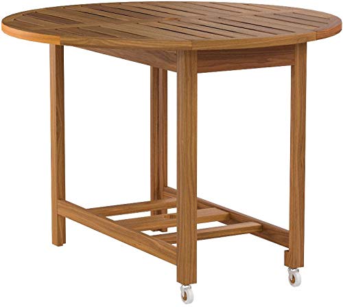 Merry Garden Acacia Folding Dining Table, Outdoor Dining Table Deck Table - Thumbnail 6