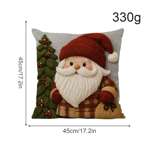 Housses de coussin de Noël lin renne canapé chaise salon appartement