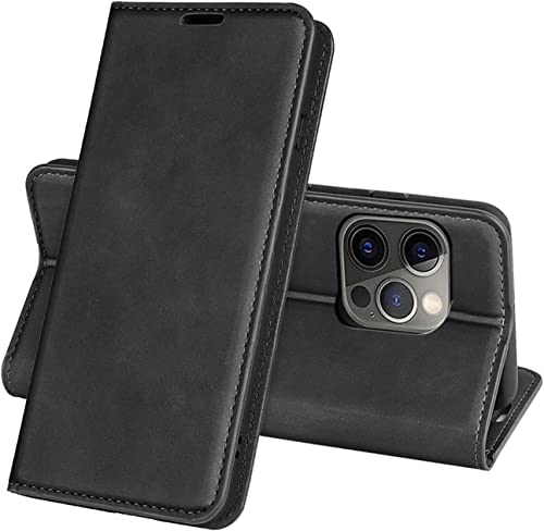 Étui portefeuille iPhone 14 Plus rabat cuir fermeture magnétique