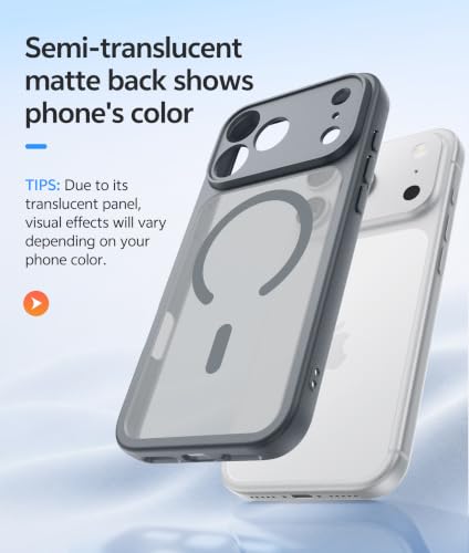 Image of FNTCASE for iPhone 17 Pro Case, Phone 2026 Pro Case, Fit for Magsafe Grey