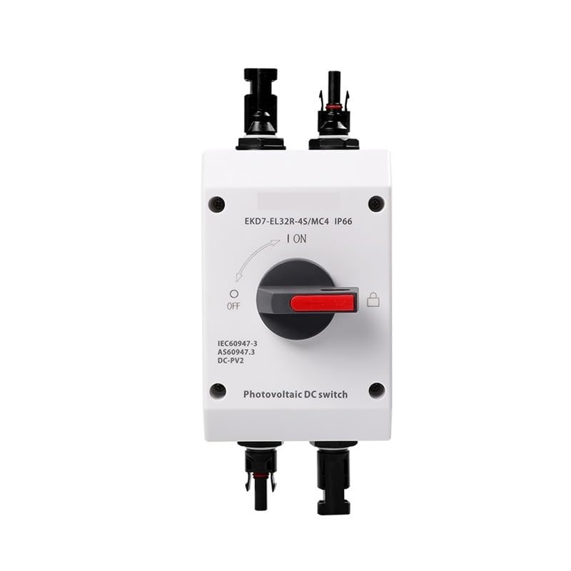 Sectionneur DC solaire 1000V 32A IP66 contre les arcs électriques photovoltaïques