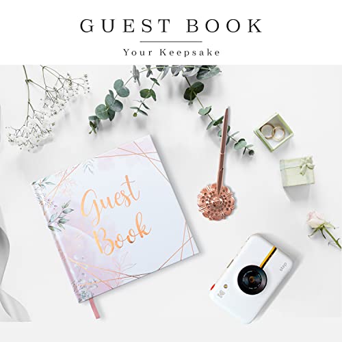 Lemon Sherbet® Wedding Guest Book - Guest Book Wedding Reception, Wedding Guestbook, Polaroid Guest Book For Wedding, Wedding Sign Book, Wedding Book, Guest Book For Party, Includes Rose Gold Pen #TOP5