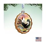 Designocracy Sunrise on The Farm Mercury Glass Ornament by D. Gelsinger - 778114-DG