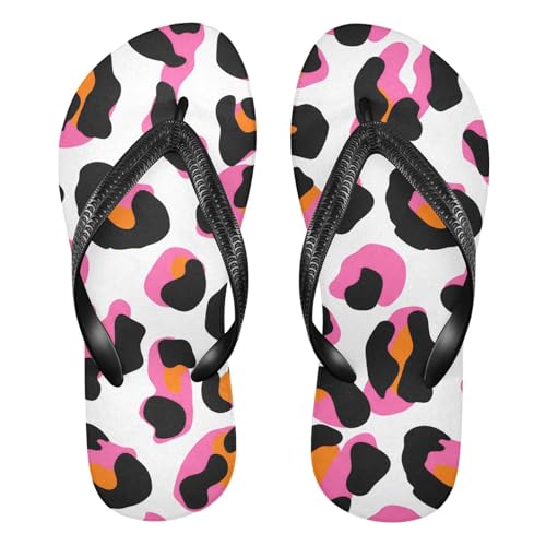 Leopard Blackpink Flip Flop Beach Summer Casual Sandal for Women & Men Shower Shoes 20861909