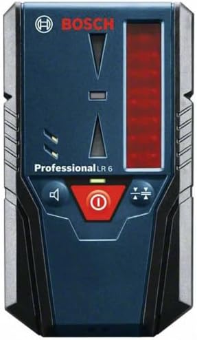 Bosch Professional Receptor de láser LR 6 (para láser rojo, 2 pil...