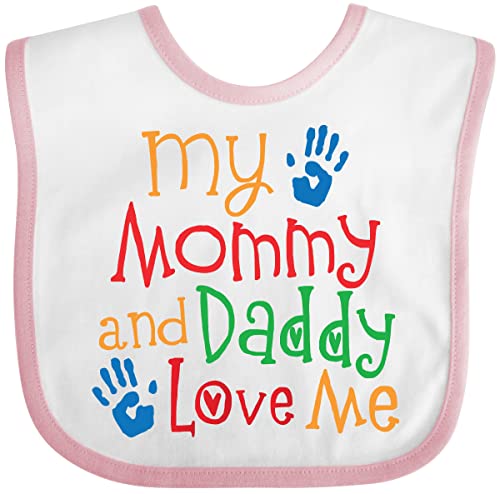 Image of inktastic Mommy and Daddy Love Me Baby Bib