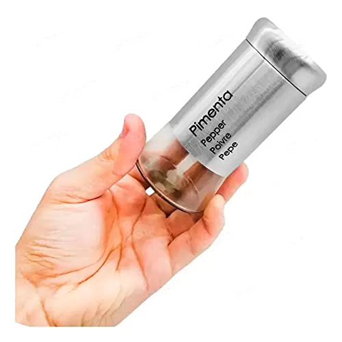 Kit Saleiro Pimenteiro em Aço Inox 2 peças