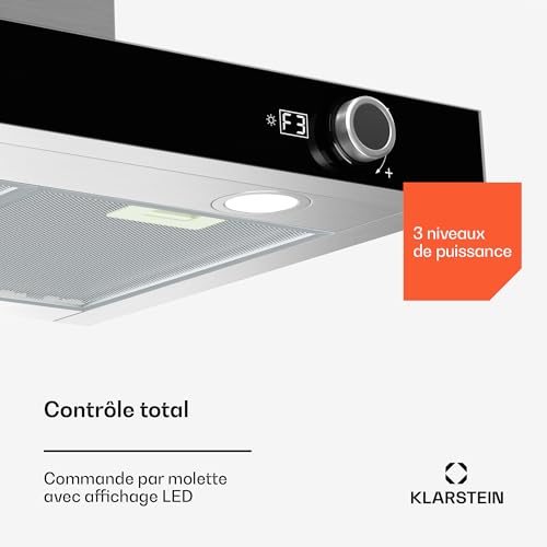 Airnova Hotte Aspirante Recyclage Et Extraction Efficacité Énergétique A++ 614 M³h - vue 3