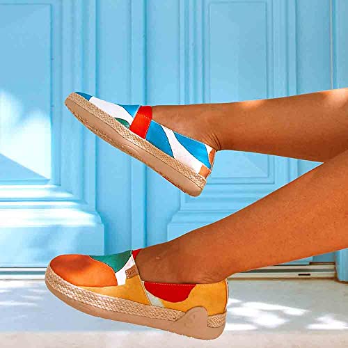 Image of UIN Shoes for Women Slip On Sneakers Comfortable Lightweight Barefoot Travel Art Painted Casual Loafers