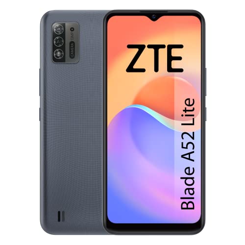 ZTE Blade A52 Lite - Smartphone 6,52' HD+, 2GB RAM, 32GB Almacenamiento, Batería de 4000 mAh, Cámara 13MP, Gris