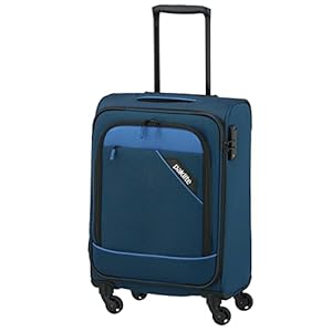 paklite hand luggage trolley 4 wheels, lightweight, DERBY, stylish soft small travel cabin suitcase with TSA lock + clip-on function, 55 cm, 41 l