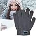 QDKVTNDJZ Touchscreen Gloves for Winter – Wireless Thermal Glovesold Weather Grips | for Phone Calls All-Outdoor Bicycle Snowboarding Skiing Construction Travel Gardening(Grey,B)