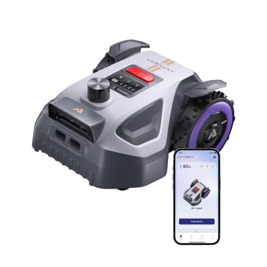 ANTHBOT M5 Pro Mähroboter ohne Begrenzungskabel – HoloSense 4-in-1 Navigation (360° LiDAR, RTK/NetRTK, Dual-Vision), 500㎡, 45% Steigung, Schnitthöhe per App, Rasenmäher Roboter für komplexe Gärten
