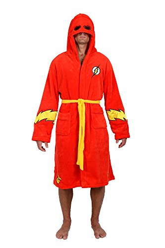 The Flash Hooded Fleece Robe Red