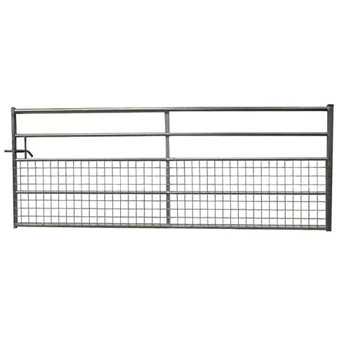 Ruby Galvanised Half Mesh Farm Gate Cover