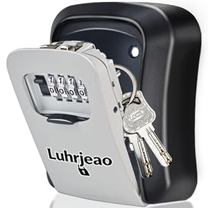 Key Lock Box, XL LockBox with Code, Outdoor Waterproof Wall Mount