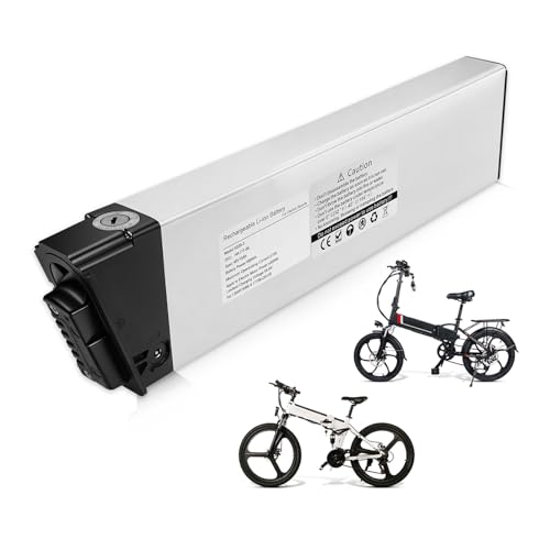 Image of 48v Ebike Battery 10Ah Folding Electric Bike Lithium Battery Pack with 30A BMS, Security Lock for 0-350W Motor Electric Bicycles