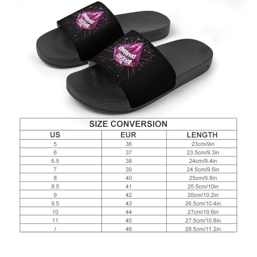 Shine Bright Like A Diamond Unisex Shower Shoes House Slippers Non-Slip Indoor Bathroom Shoes for Pool Beach 40 (250mm)2