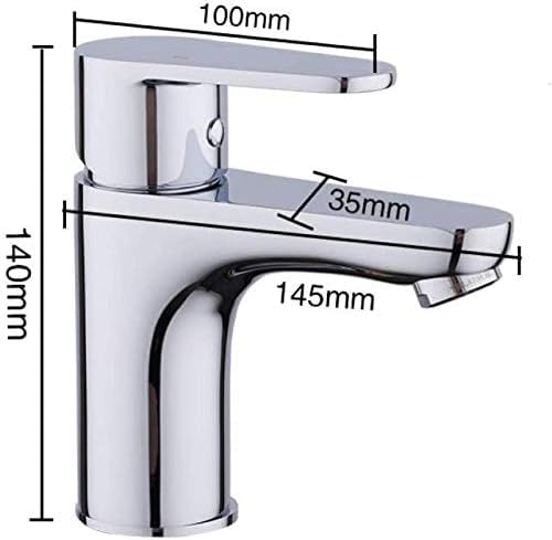 Robinet de lavabo monotrou mitigeur d'eau chromé pour vasque et douchette de salle de bain - 2
