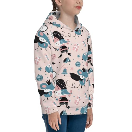 Nutcracker and Mouse King Kids Pullover Hoodies Boys Sweatshirts Girls Athletic Clothes with Pocket3