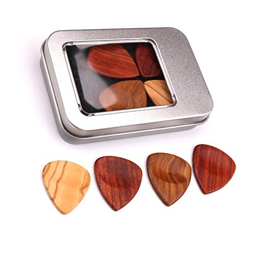 Dmsc . 4pcs / Set Médiator en Bois Guitare Basse Banjo Accessoire avec Picks Acoustique Coffret de Rangement Folk… - Les Beatles, Paul McCartney, John Lennon, RIngo Starr, George Harrison Dmsc . 4pcs / Set Médiator en Bois Guitare Basse Banjo Accessoire avec Picks Acoustique Coffret de Rangement Folk… – Image 4