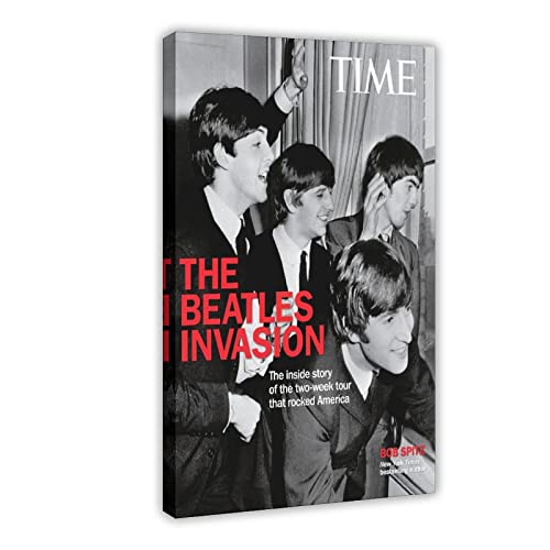 Poster sur toile The Beatles Invasion – Décoration de chambre à coucher – Paysage sportif – Décoration de bureau – Cadre… - Les Beatles, Paul McCartney, John Lennon, RIngo Starr, George Harrison Poster sur toile The Beatles Invasion - Décoration de chambre à coucher - Paysage sportif - Décoration de bureau - Cadre…