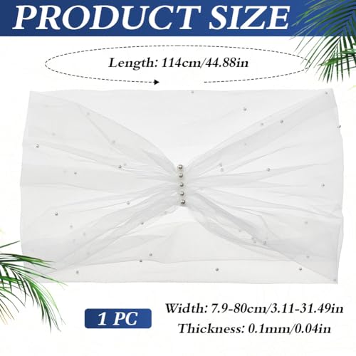 MAYJOYDIY White Tulle Shawls One-Shoulder Tulle Shawl Detachable Bridal Capelets2