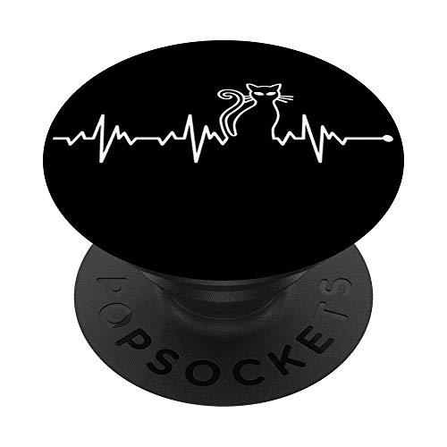 Regalo de gato loco para mujer, regalo para mamá PopSockets PopGrip Intercambiable