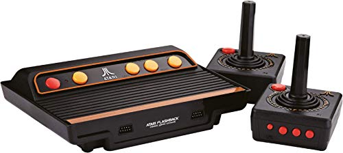 Millennium Atari Flashback 9 Gold HD Edition 2019 (120 vorinstallierte Spieleklassiker, 2x kabellose 2.4 GHz Controller, HDMI, SD-Slot) schwarz