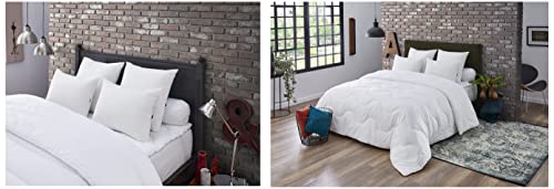 DODO Couette Munchen - TEMPÉRÉE - 200 x 200 cm & Oreiller MAXICONFORT Thermolite Ultra - Moelleux - 50 x 70 cm