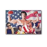 Poster du film Rocky - Boxe - Sport - Poster mural (8) - Décoration murale - Décoration d'intérieur - 20 x 30 cm