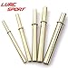 LureSport 5 Sets Connecting Tube A Brass Ferrules Chrome Plated Rod Fishing Rod Building Component Repair Pole DIY Accessory (1pc Each Size 5 6 7 8 9)